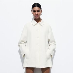ZARA TEXTURED COAT Runs big